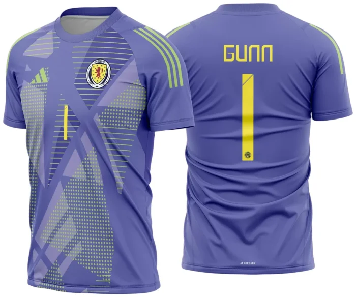 Arte Vetor Camisa Escócia Goleiro 2024 - 2025