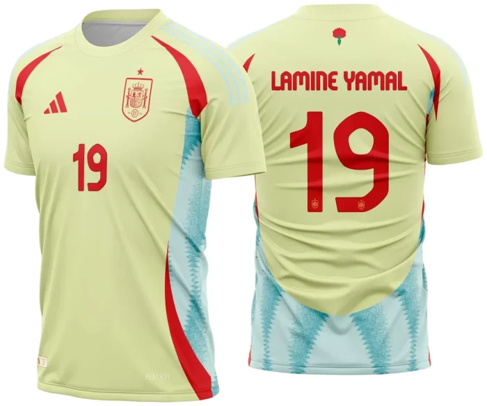 Arte Vetor Camisa Espanha Reserva 2024 - 2025