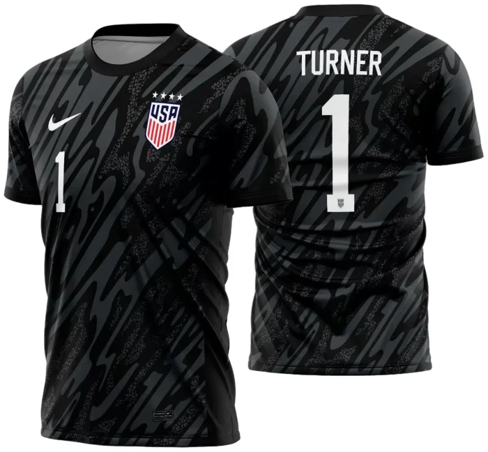 Arte Vetor Camisa Estados Unidos Goleiro 2024 - 2025