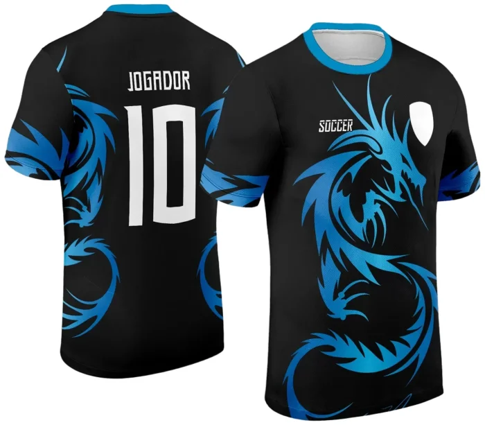 Arte Vetor Camisa InterClasse 2024 Modelo 38 Dragão Azul