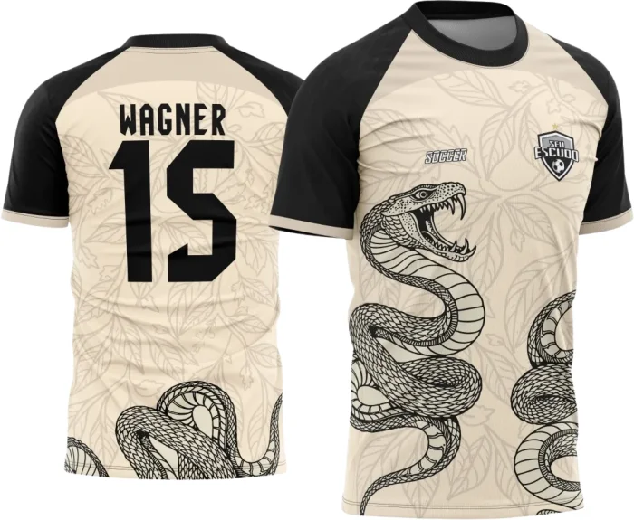 Arte Vetor Camisa Interclasse Cobra Folhas 2025