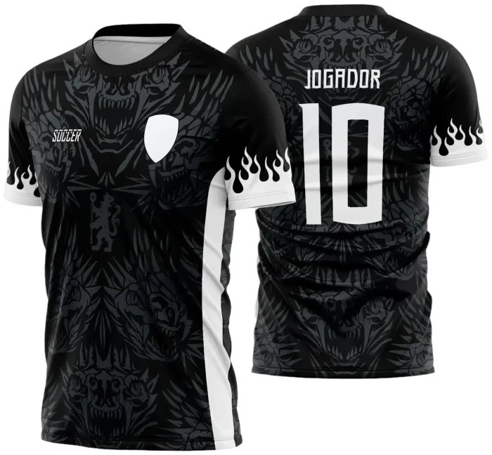 Arte Vetor Camisa Interclasse Dragão 2025 Ossos