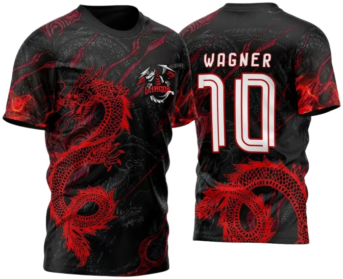 Arte Vetor Camisa InterClasse Dragão Vermelho 2023 Fumaça