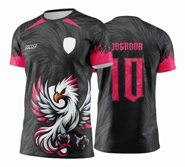  Arte Vetor Camisa Interclasse Fênix Preto e Branca - Jogos Internos 2024 - 2025