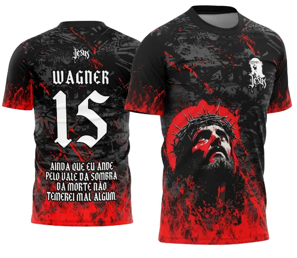 Arte Vetor Camisa Interclasse Jesus Cristo Red 2026