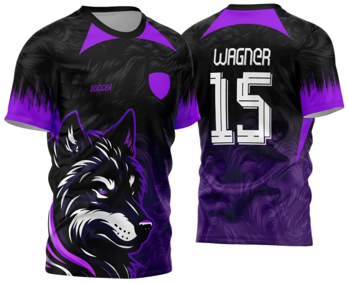 Arte Vetor Camisa Interclasse - Jogos Internos - 2024 - Lobo Roxo