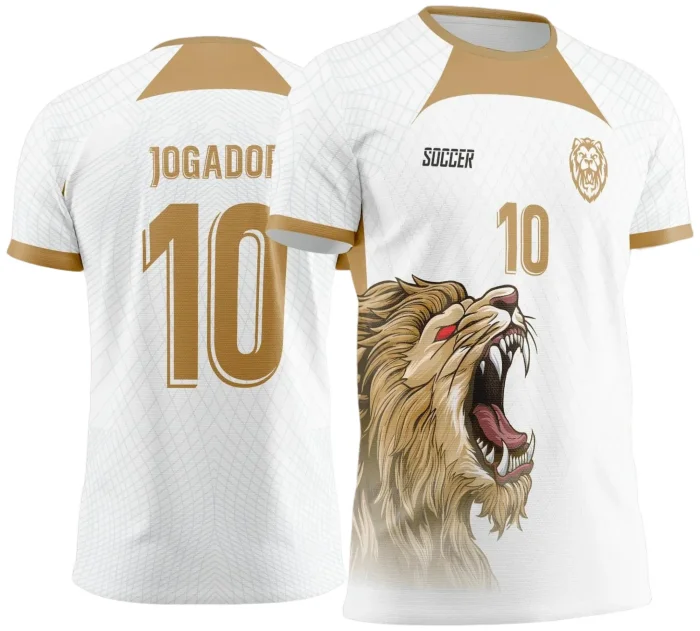  Arte Vetor Camisa Interclasse Leão Dourado - Jogos Internos 2024 - 2025