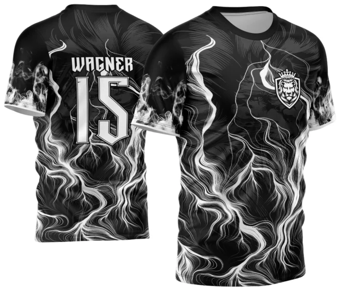 Arte Vetor Camisa InterClasse Leão Fogo Banco 2024