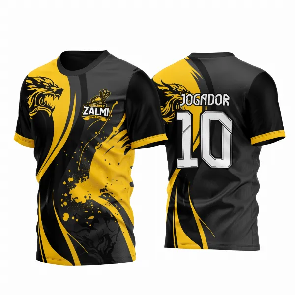 Arte Vetor Camisa InterClasse Preto e Amarelo Coiote