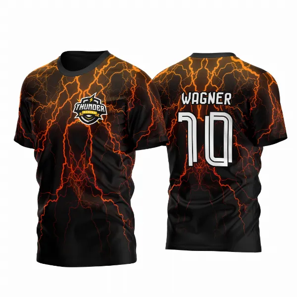 Arte Vetor Camisa InterClasse Raios Relâmpagos Amarelos