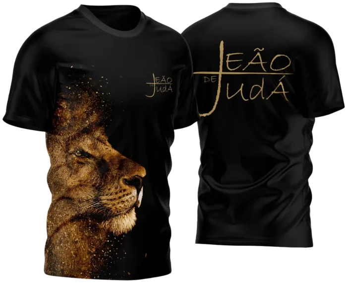 Arte Vetor Camisa Leão de Judá para Sublimação