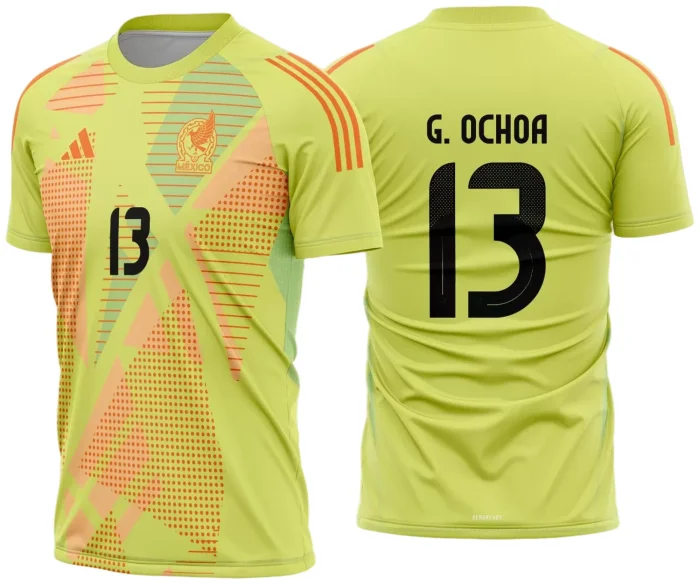 Arte Vetor Camisa Mexico Goleiro 2024 - 2025