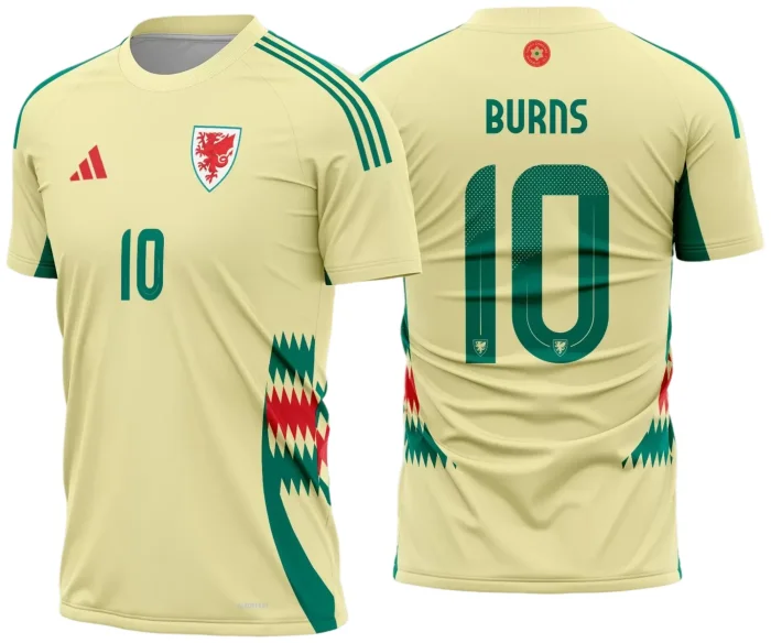 Arte Vetor Camisa Pais de Gales Reserva 2024 - 2025