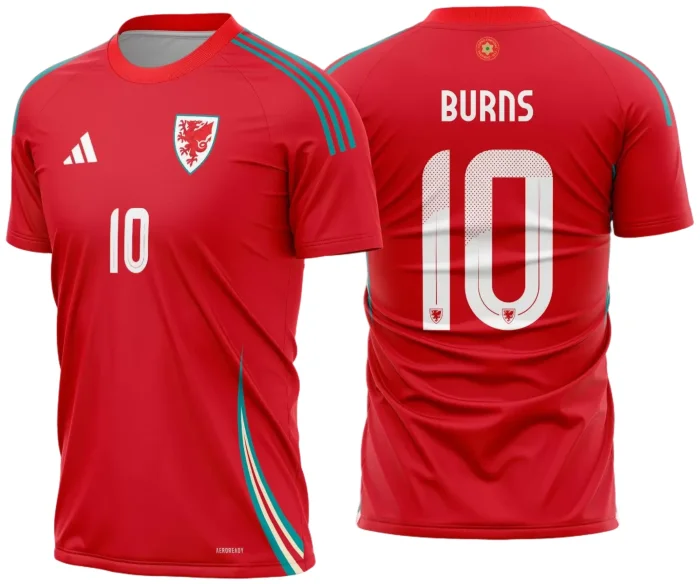 Arte Vetor Camisa Pais de Gales Titular 2024 - 2025