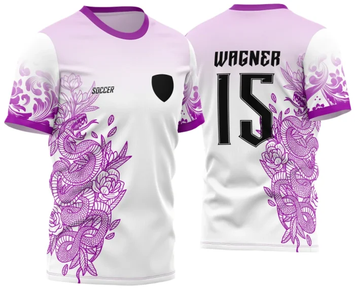 Arte Vetor Camisa Para InterClasse Cobra Floral Rosa