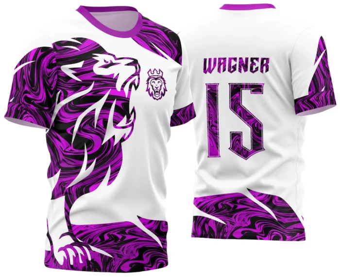 Arte Vetor Camisa Para InterClasse Leão Liquido Rosa