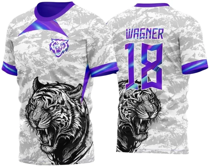 Arte Vetor Camisa Para InterClasse Tigre Branca e Olografica 2025 M2