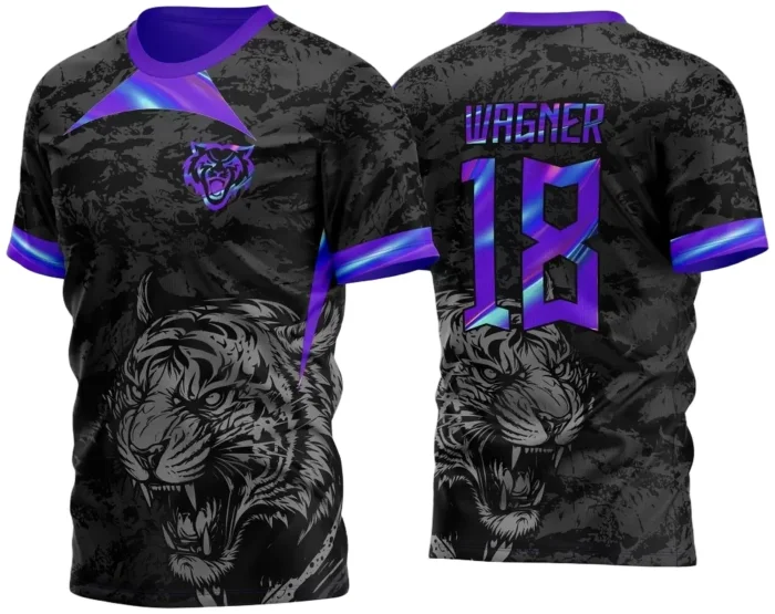 Arte Vetor Camisa Para InterClasse Tigre Preta e Olografica 2025 M2