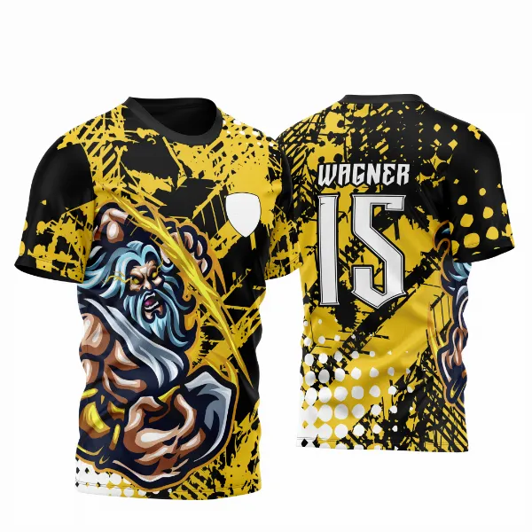 Arte Vetor Camisa para InterClasse Zeus Ataque Raio 2023