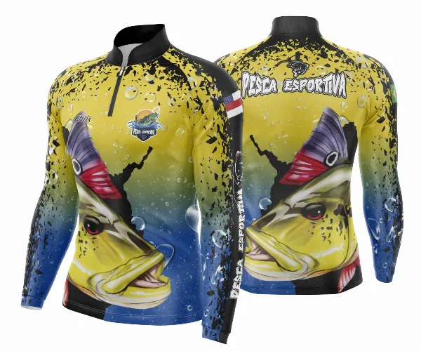 Arte Vetor Camisa Pesca Esportiva | Modelo 01