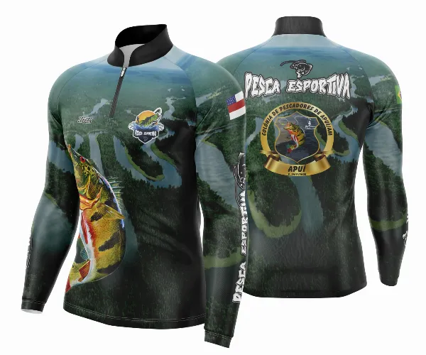 Arte Vetor Camisa Pesca Esportiva | Modelo 02