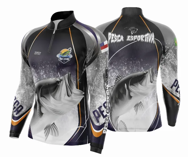 Arte Vetor Camisa Pesca Esportiva | Modelo 03