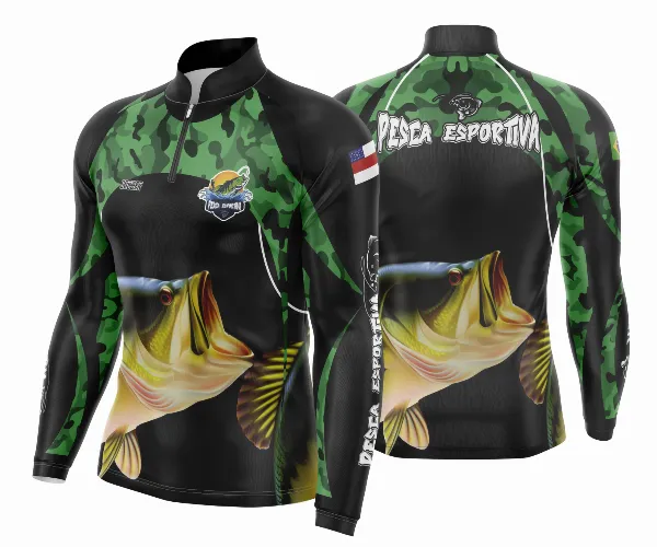 Arte Vetor Camisa Pesca Esportiva | Modelo 04