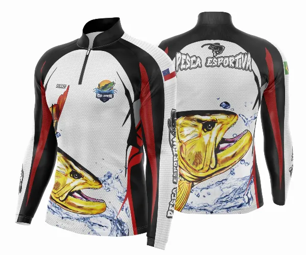 Arte Vetor Camisa Pesca Esportiva | Modelo 08