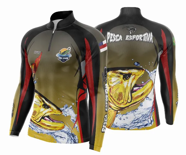 Arte Vetor Camisa Pesca Esportiva | Modelo 09