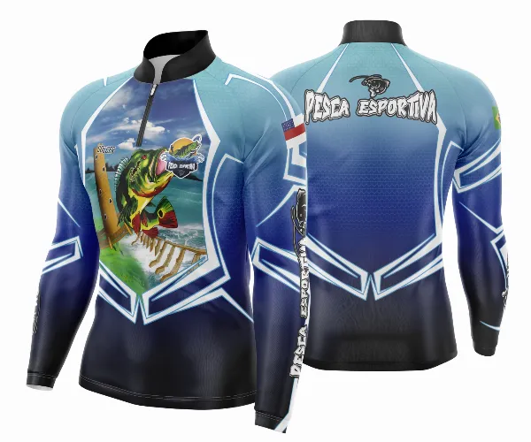 Arte Vetor Camisa Pesca Esportiva | Modelo 15