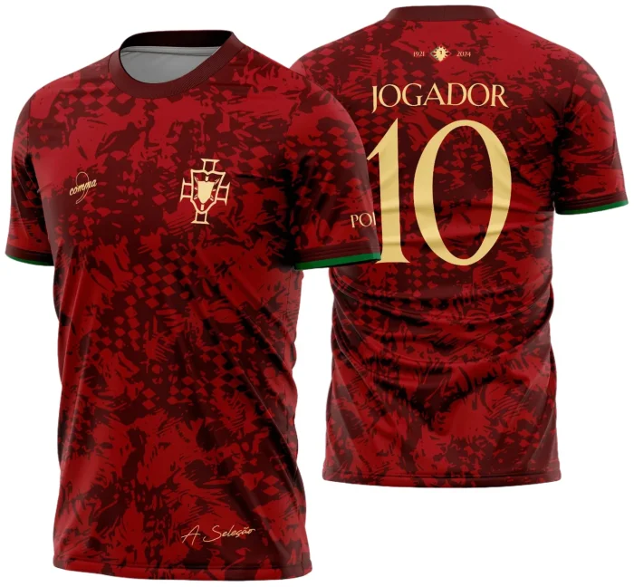 Arte Vetor Camisa Portugal A Seleção Comma Football 2024