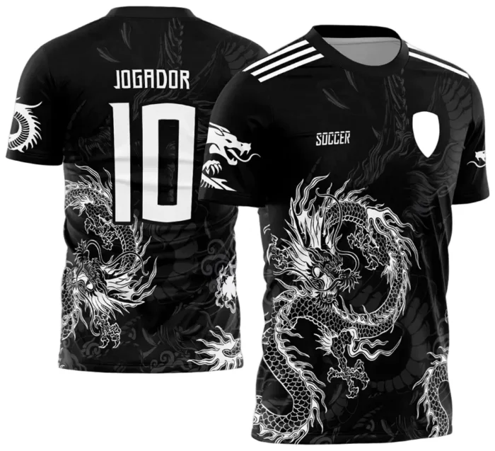 Arte Vetor Camisa Preta InterClasse 2024 - 2025 - Dragão