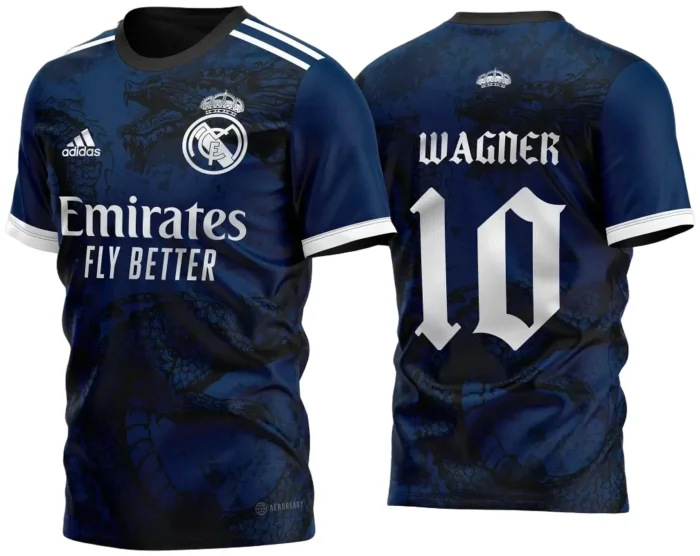 Arte Vetor Camisa Real Madrid Dark Dragon