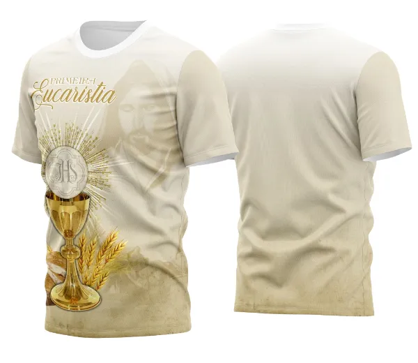 Arte Vetor Camisa Religião - Eucaristia | Modelo 21