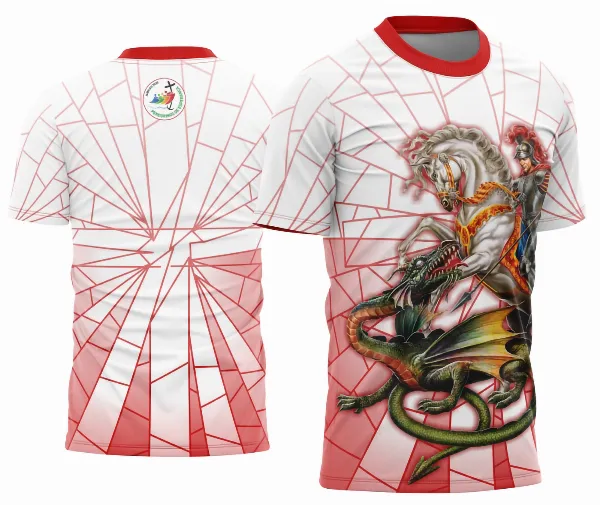Arte Vetor Camisa Religião - São Jorge