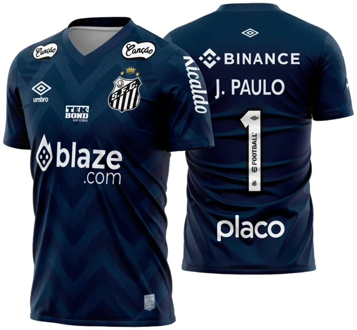 Arte Vetor Camisa Santos Goleiro 2024 - 2025