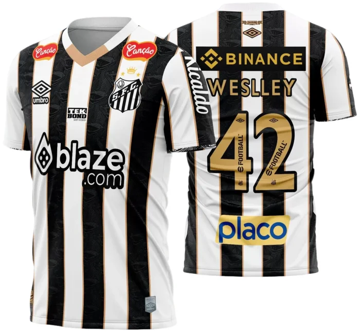 Arte Vetor Camisa Santos Reserva 2024 - 2025