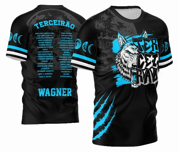 Arte Vetor Camisa Terceirão 2026 Lobo Branco