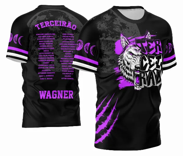 Arte Vetor Camisa Terceirão 2026 Lobo Branco