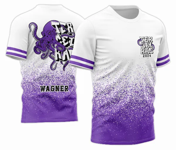 Arte Vetor Camisa Terceirão Polvo Roxo 2026 - Modelo 04