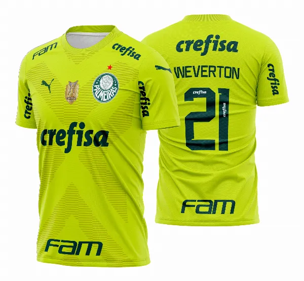 Arte Vetor Camisa Time Palmeiras Goleiro 2023