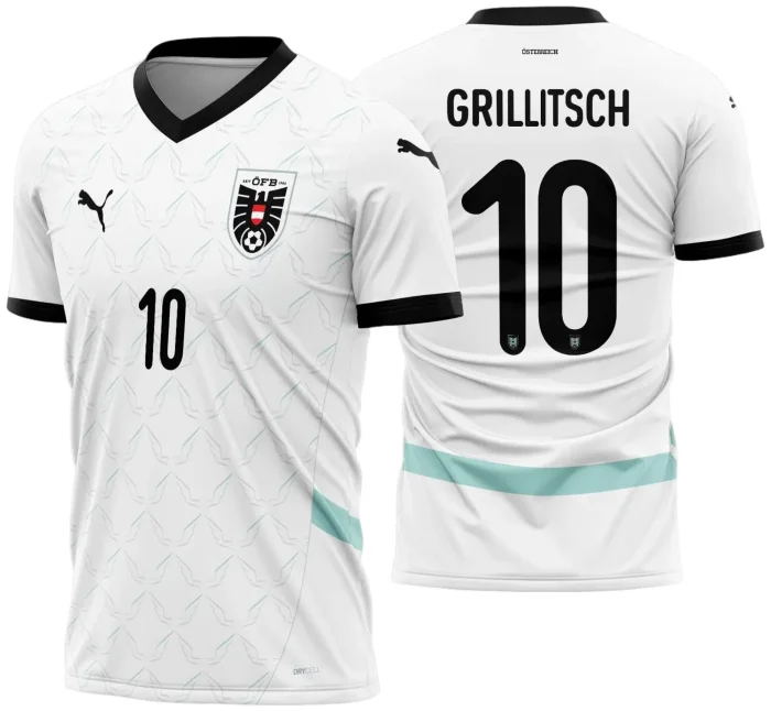 Arte Vetor Camisa Áustria Reserva 2024 - 2025