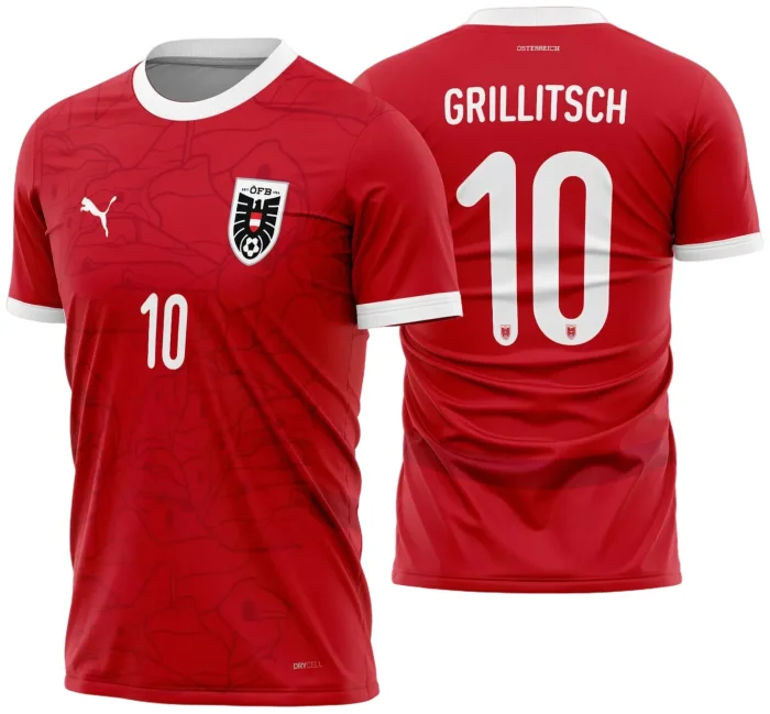 Arte Vetor Camisa Áustria Titular 2024 - 2025