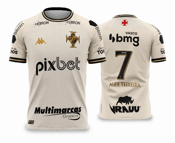 Arte Vetor Camisa Vasco da Gama Terceira III 2022-23