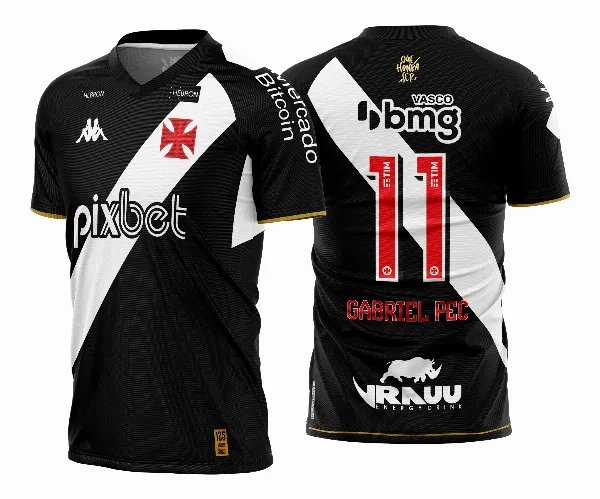 Arte Vetor Camisa Vasco da Gama Titular 2023-24