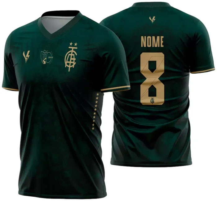 Arte Vetor Estampa Camisa America MG Terceira Cento e Deca 2022 - 20224