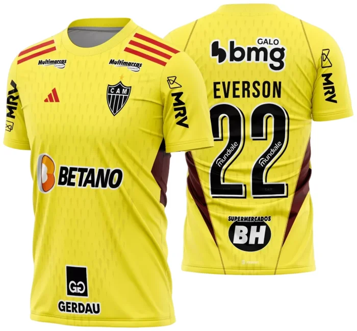 Arte Vetor Estampa Camisa Atlético Mineiro Goleiro II 2023 2024