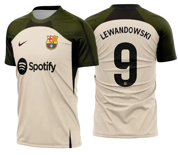 Arte Vetor Estampa Camisa Barcelona Treino I 2023 - 2024