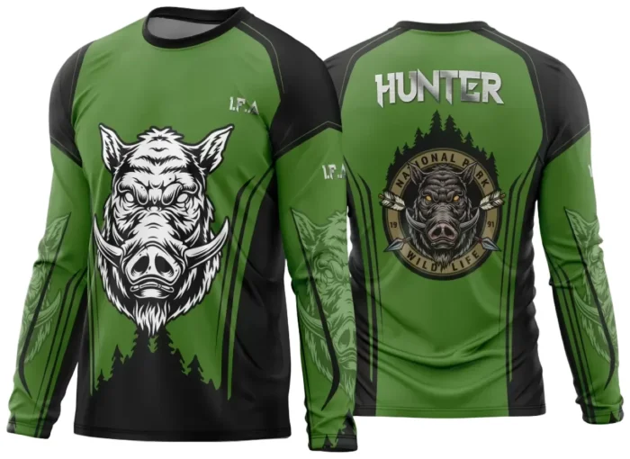 Arte Vetor Estampa Camisa Caça Esportiva 2024 Modelo 01