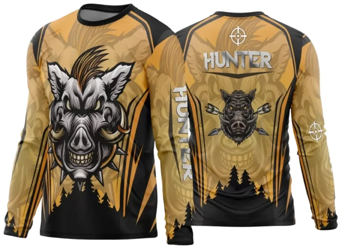 Arte Vetor Estampa Camisa Caça Esportiva 2024 Modelo 04